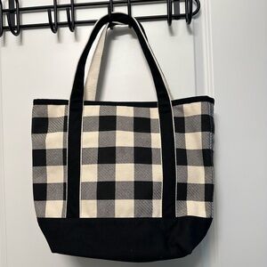 Lands End Buffalo print tote bag
